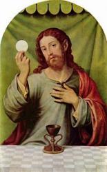 Krisztus az Eucharisztiával (16.sz. spanyol festő)